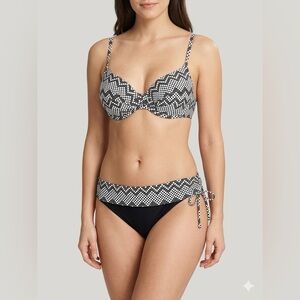 Azura Swim Panama Gathered Moulded Push Up Bikini Top/Gathered Bottoms Sz 14 NWT